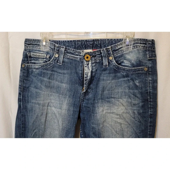 Lucky Brand Mid Rise Straight Leg Jeans - Women's Size 10/30, Medium Wash, Long - Picture 2 of 7